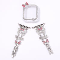 Hearts Rhinestone Metal Band Compatible with Apple Watch - image 7