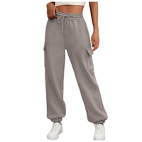 Women's Sweatpants Fleece Lined Baggy Athletic Jogger Trousers With Pockets Fall Casual Trendy Cargo Pants - image 10
