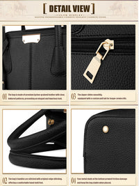 Women's Large Top Handle Tote Bag with Tassel, Shoulder and Crossbody Handbag - image 2