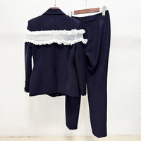 Mesh Panel Jacket and Pants Set - image 3