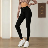 Jeans skinny negros de tiro alto al tobillo - image 4