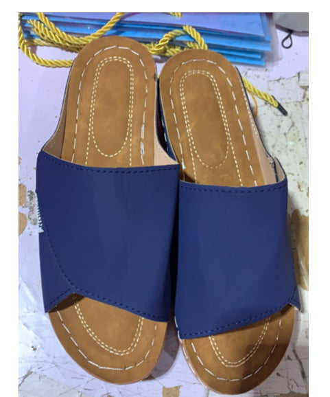 Summer Wedge Slides Slippers Fashion Fish Mouth Thick Bottom Roman Shoes Solid Color Beach Sandals For Women - image 11