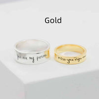 Custom Engraved Name Couple Rings - image 7