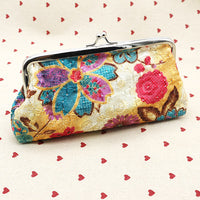 Embroidered Fabric Long Wallet - image 4