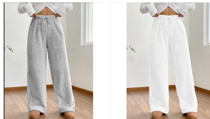 Women's Loose Fleece Casual Pants