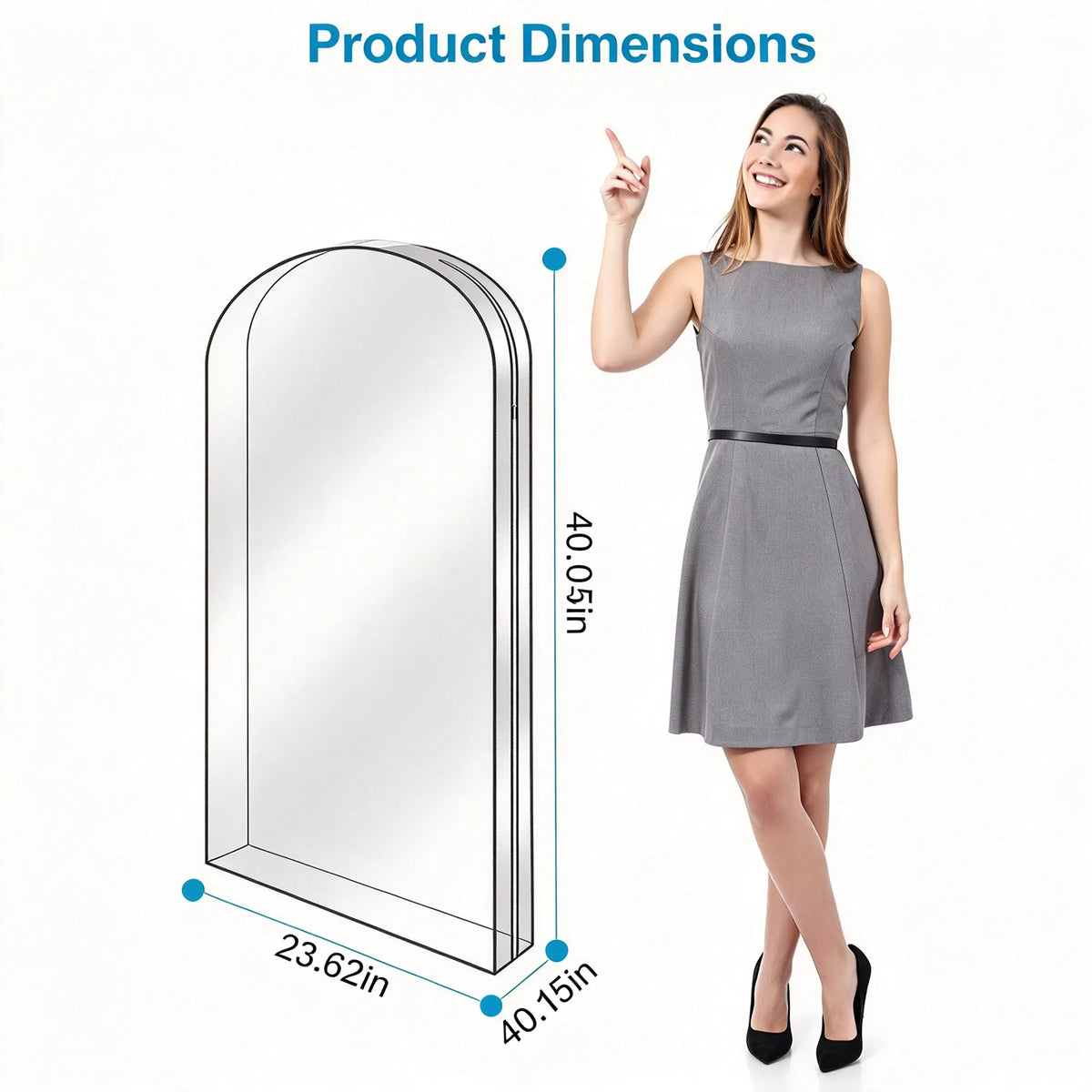 Paquete de 5 fundas transparentes para colgar ropa - image 7