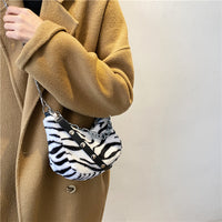 Leopard Plush Shoulder Bag - image 2