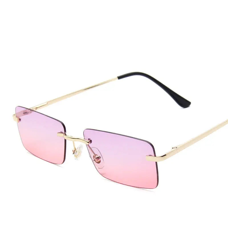 Gafas de sol cuadradas sin montura - image 10
