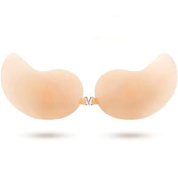 Invisible Strapless Backless Push-Up Bra - B Cup - image 2