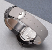 Gray Leather Quartz Watch - image 10