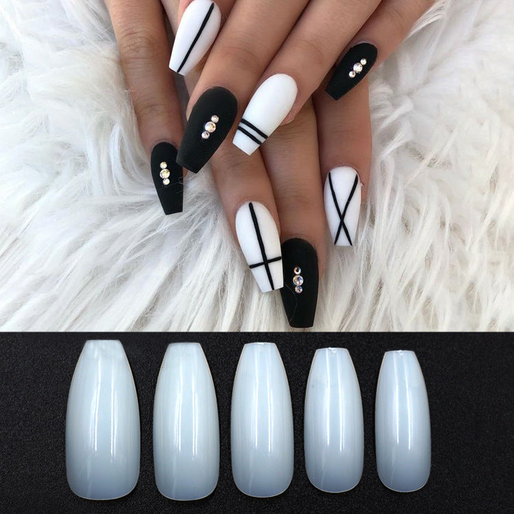 500 Clear Natural False Nail Tips - image 2