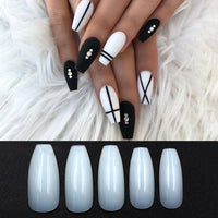 500 Clear Natural False Nail Tips - image 2