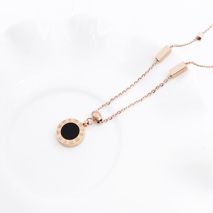 Roman Numeral Pendant Necklace