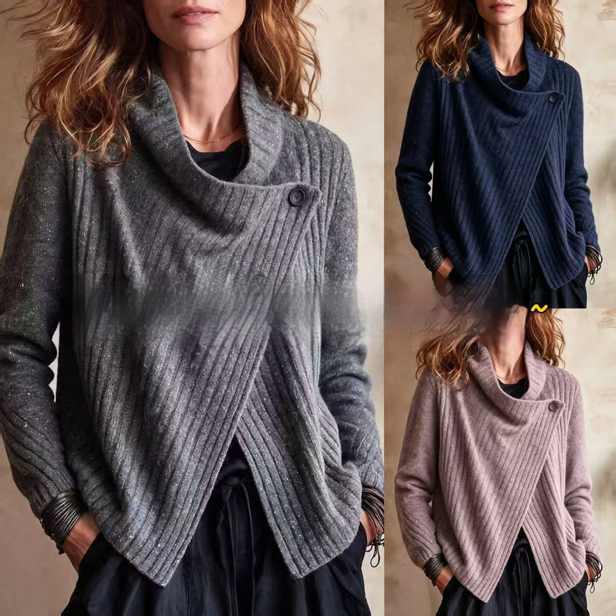 Women's Long Sleeve Knit Top - image 2