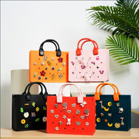 Women's EVA Beach Tote Bag with Charms, Waterproof - image 1