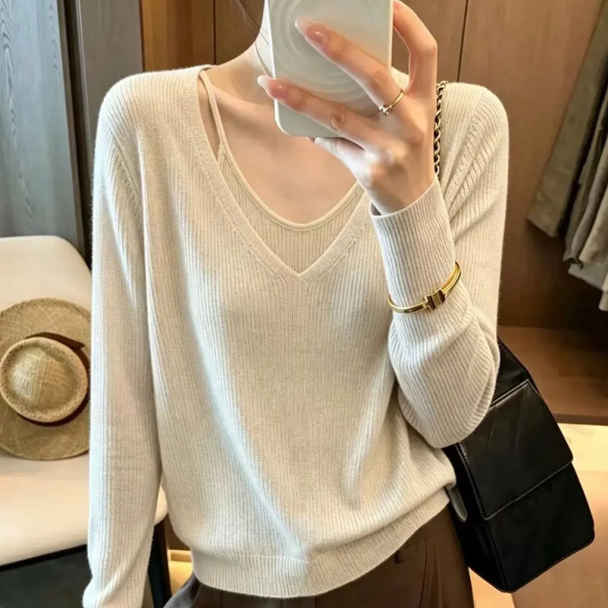 Women's Long Sleeve Knit Base Layer Sweater - image 9