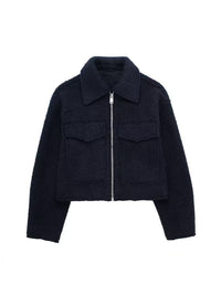 Classic Short Textured Coat - image 8