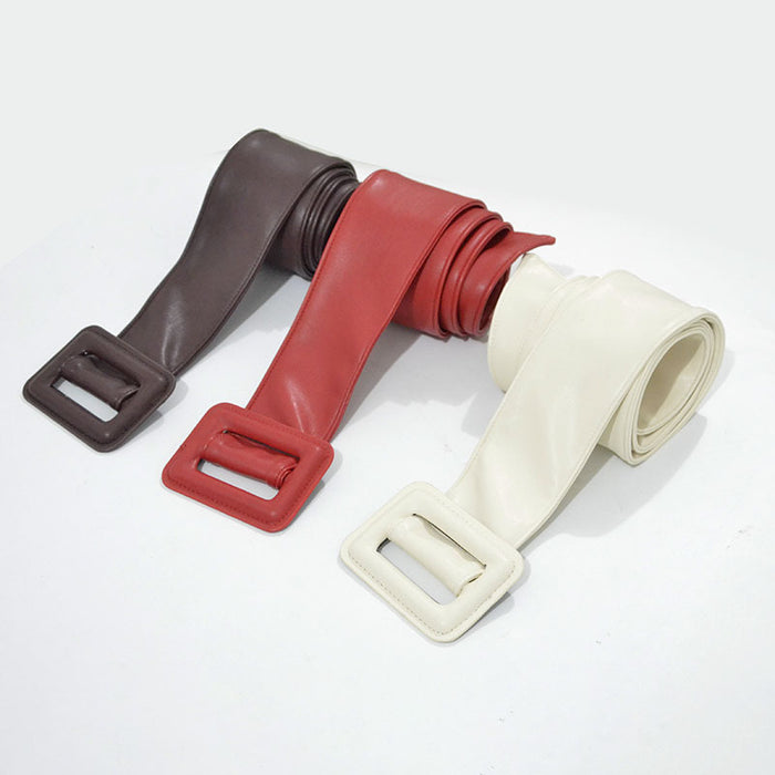 Wide Suede Waist Belt