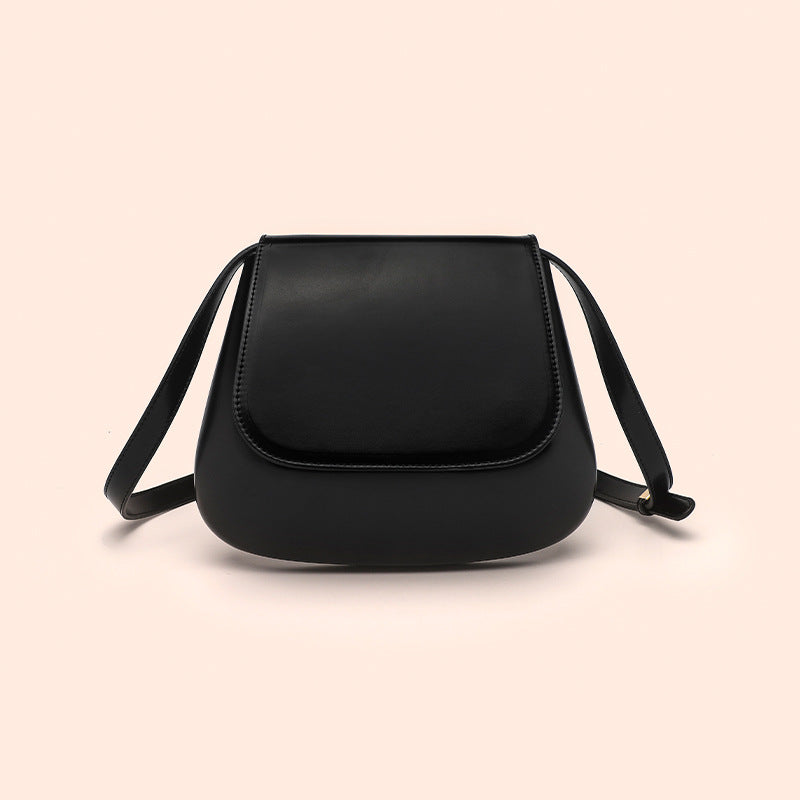 Vegan Leather Saddle Crossbody Bag - image 2