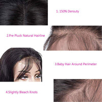 Natural Black Human Hair Lace Front Wig - image 5