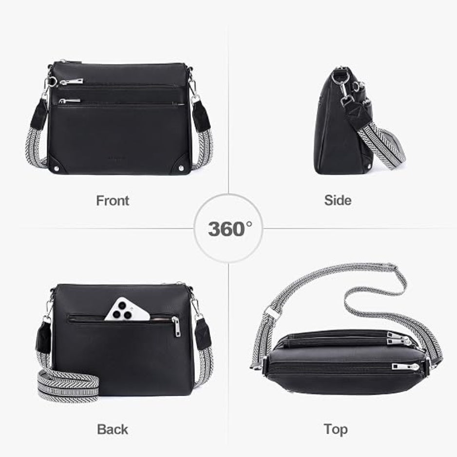 Crossbody Bag For Women, RFID Vegan Leather Medium Purse - image 5