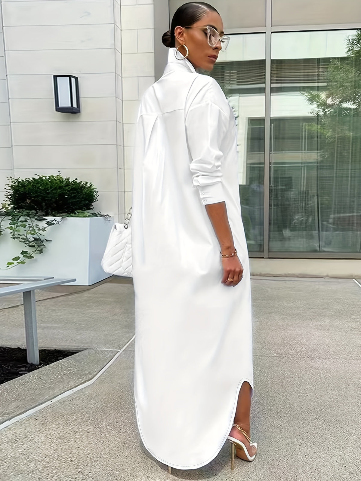 Long-sleeved Casual Shirts And Dresses With Multiple Wear Methods - image 4