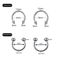 Basic C-Shaped Hoop Earrings - image 4