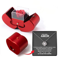 Red Apple Rose Jewelry Gift Box - image 7