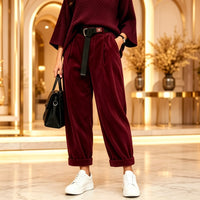 Plus Size Corduroy Casual Trousers - image 10