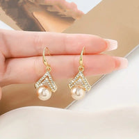 Pearl Drop Earrings - image 9