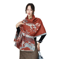 Autumn And Winter High Sense Office Shawl Dual-use Korean Style - image 5