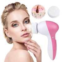 Facial Cleansing Brush Waterproof Face Spin Cleaning Brush With 5 Brush Heads - image 1