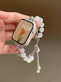 Cat Eye Bead Metal Band Compatible with Apple Watch - image 6