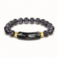 Black Chip Bead Bracelet - image 1
