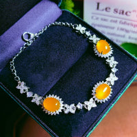 Jade Green Ice Chalcedony Bracelet - image 1