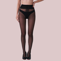 3 Pack Women's Plus Size Sheer Tights, 40D - image 2