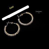 Rhinestone Stud Earrings - image 3