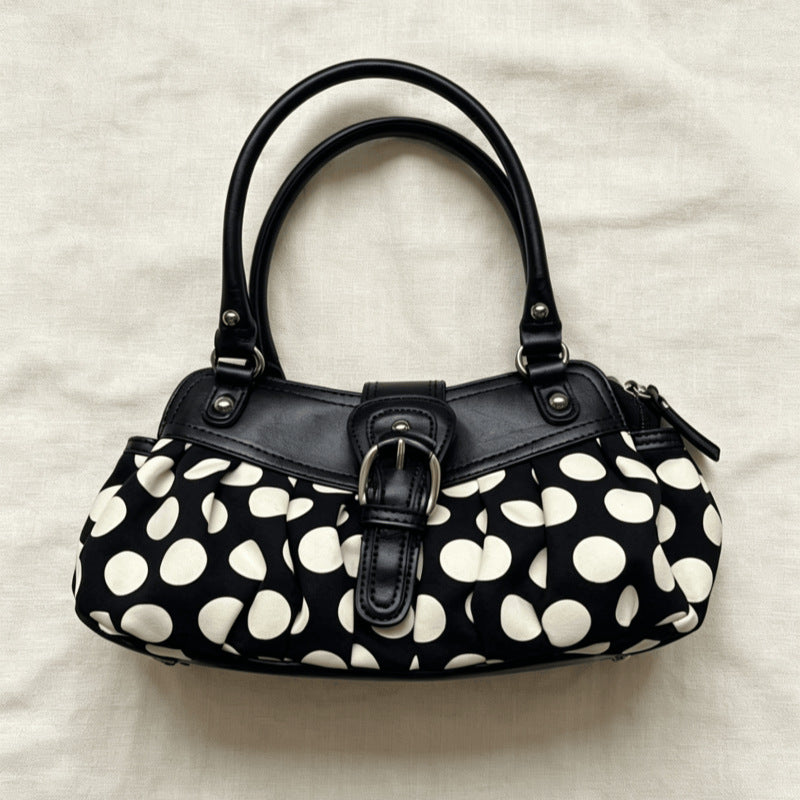 Retro Polka Dot Underarm Bag