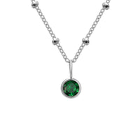 Stainless Steel Birthstone Necklace - image 12