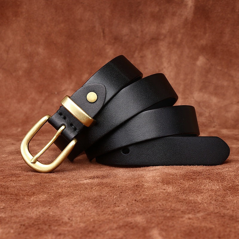 Women's Minimalist Genuine Leather Belt