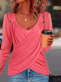 Twist Front Long Sleeve Top - image 2