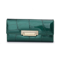 Patent Leather Stone Pattern Long Wallet - image 7