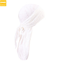 Retro Distressed Denim Ribbon Hat - image 5