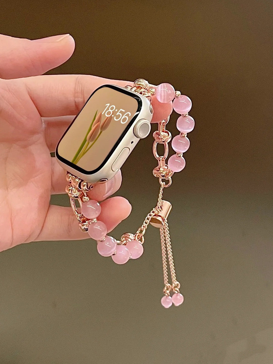 Cat Eye Bead Metal Band Compatible with Apple Watch - image 7