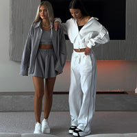 Sports Lace Trousers Two-piece Set - image 3