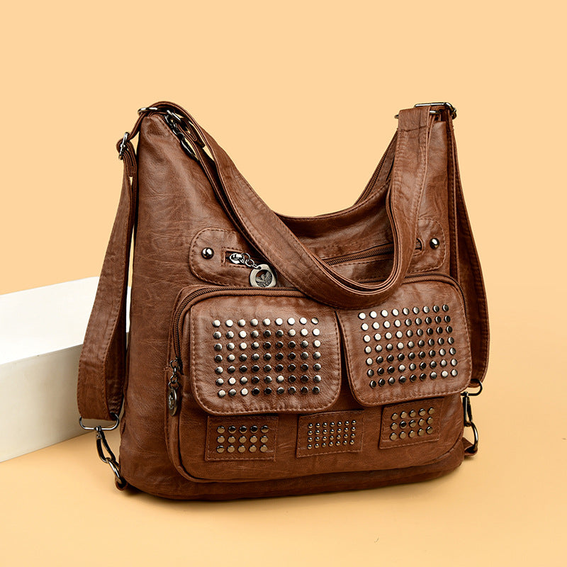 Vintage Large Crossbody Shoulder Bag - image 2