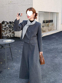 Women's French Style Wool Skirt Suit - image 5
