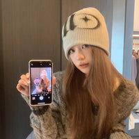 Women's Letter Print Slouchy Beanie Hat - image 8