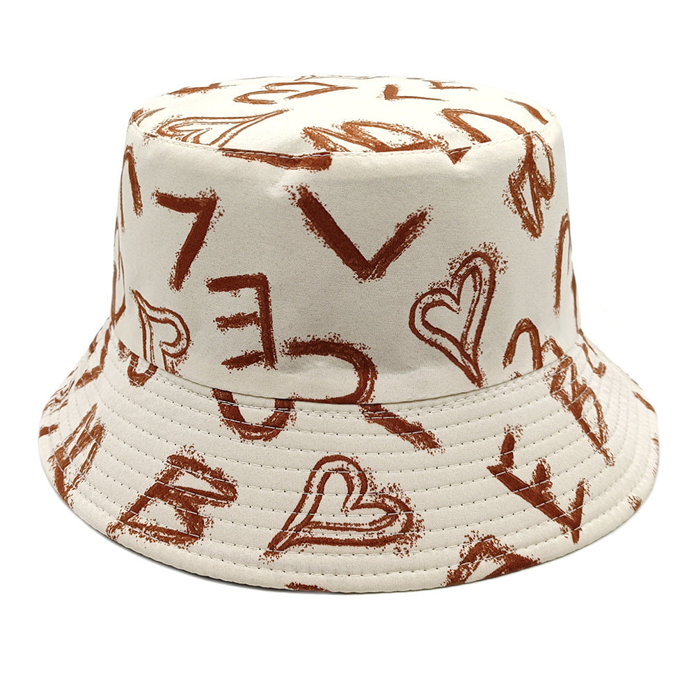 Love Letter Pattern Digital Printing Bucket Hat - image 10