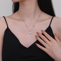 Collar con dije de corazón de cristal - image 4